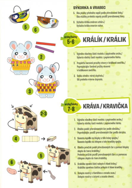 Zvířátka z papíru / Zvieratká z papiera - Farma (CZ/SK vydanie)