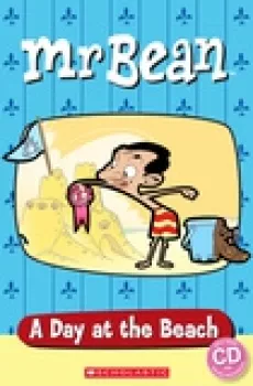 Popcorn ELT Readers Starter: Mr Bean - A Day at the Beach with CD
