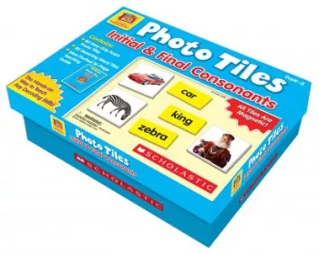 Scholastic - Little Red Tool Box - Photo Tiles: Initial & Final Consonants
